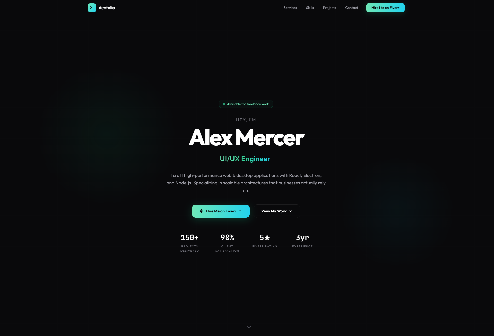 Modern Dev Portfolio